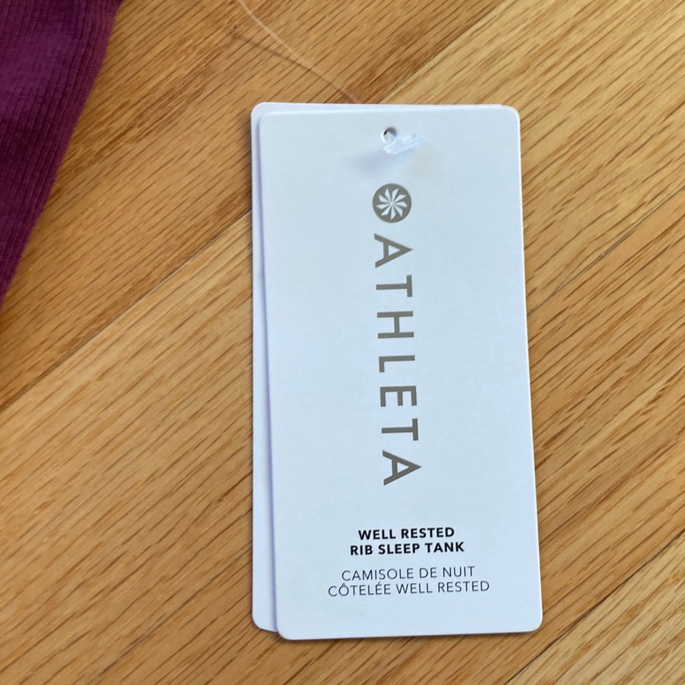 Athleta Well Rested Rib Sleep Tank NWT - Picture 2 of 4